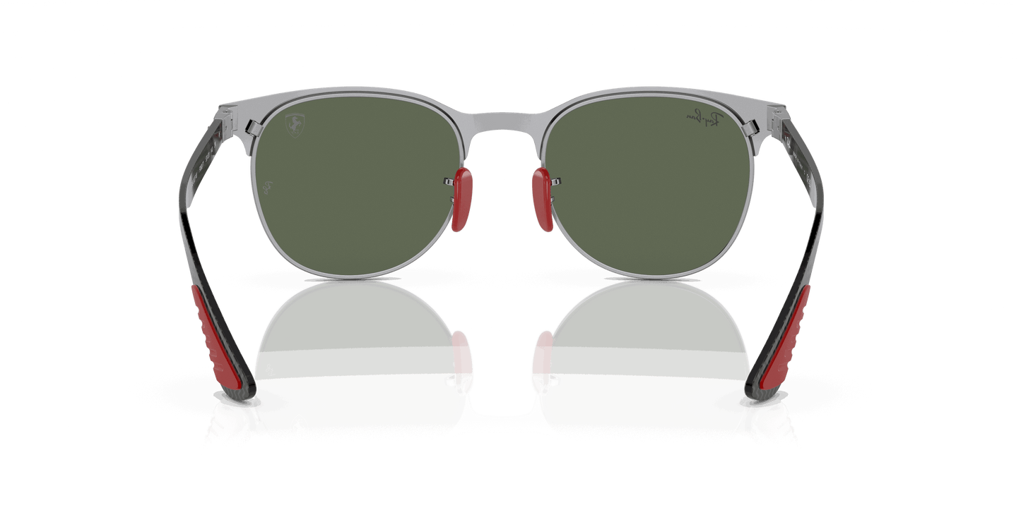 [Dark Green Lenses, Polished Black On Silver Frame]