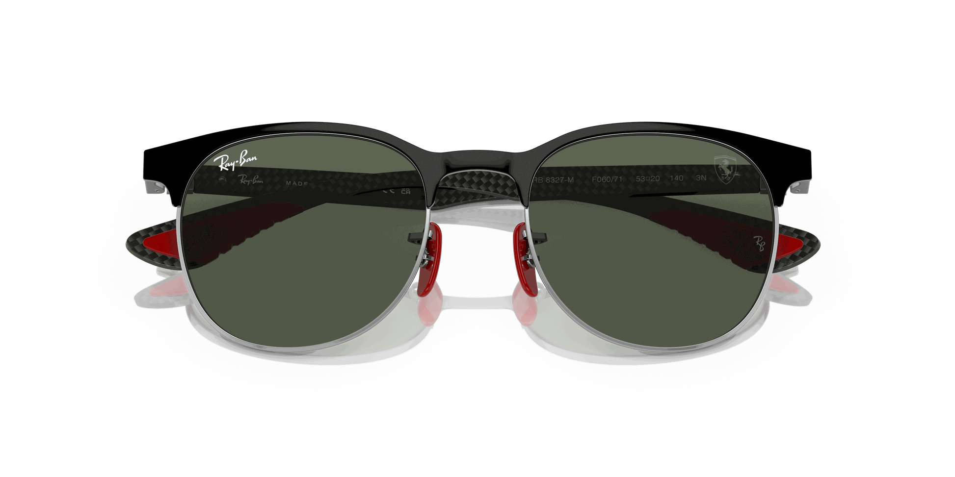 [Dark Green Lenses, Polished Black On Silver Frame]