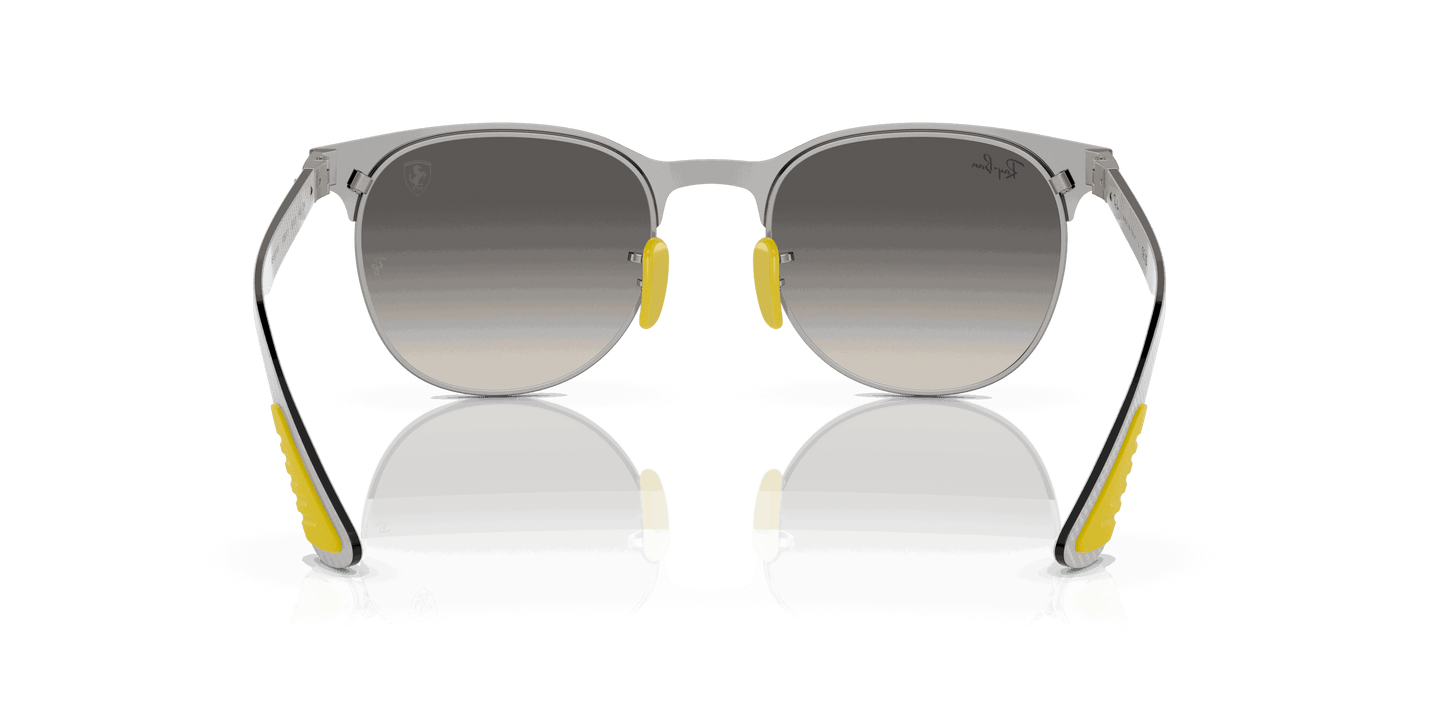 [Grey Gradient Lenses, Polished Grey On Silver Frame]