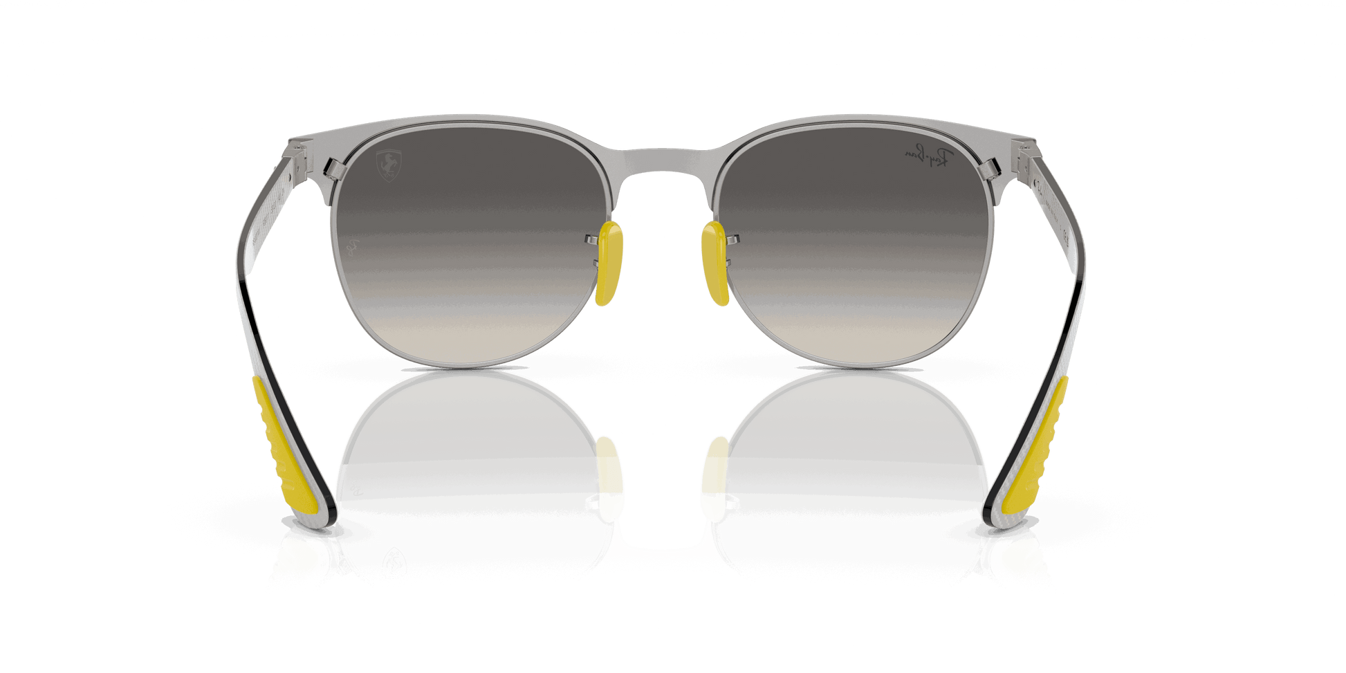 [Grey Gradient Lenses, Polished Grey On Silver Frame]