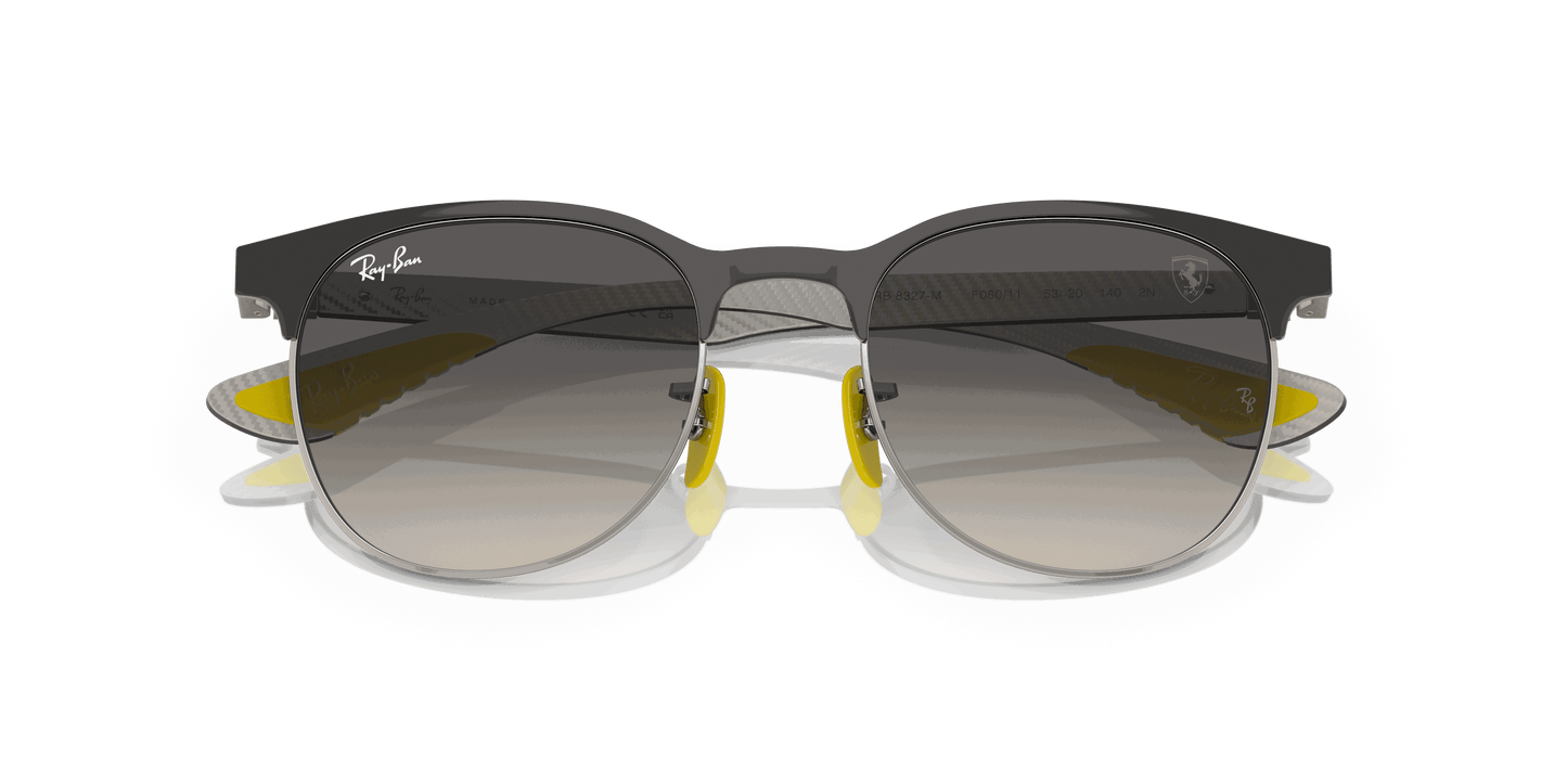 [Grey Gradient Lenses, Polished Grey On Silver Frame]