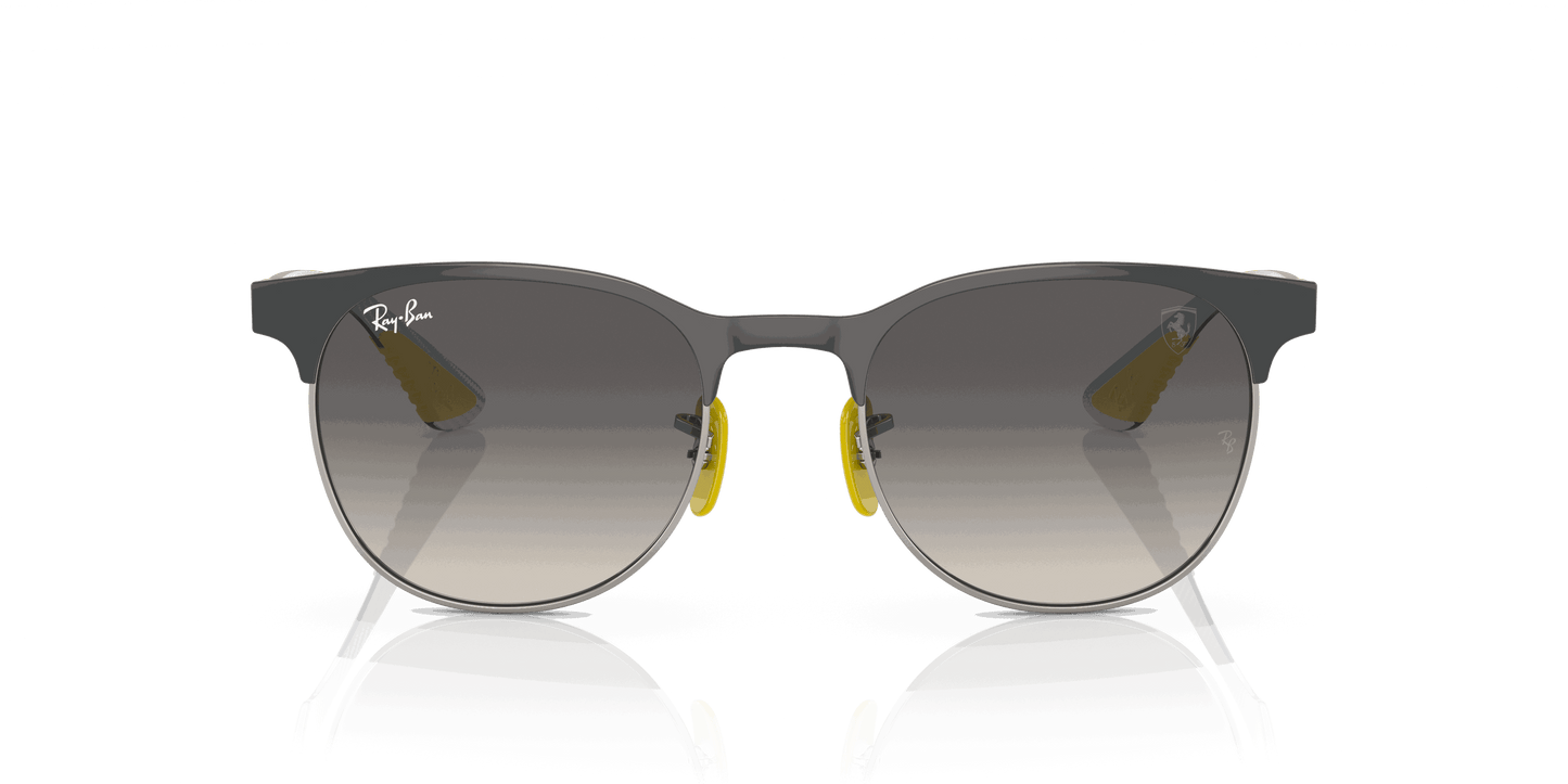 [Grey Gradient Lenses, Polished Grey On Silver Frame]