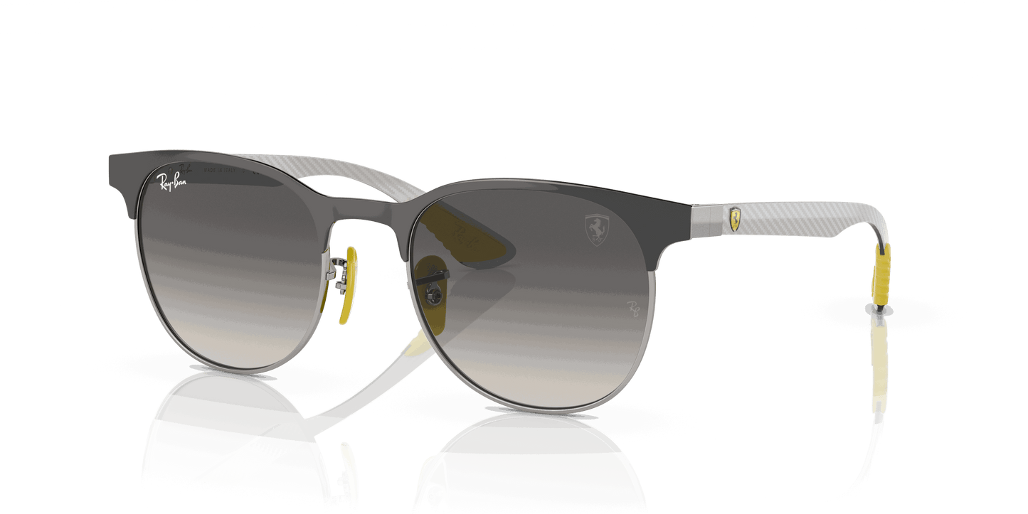 [Grey Gradient Lenses, Polished Grey On Silver Frame]