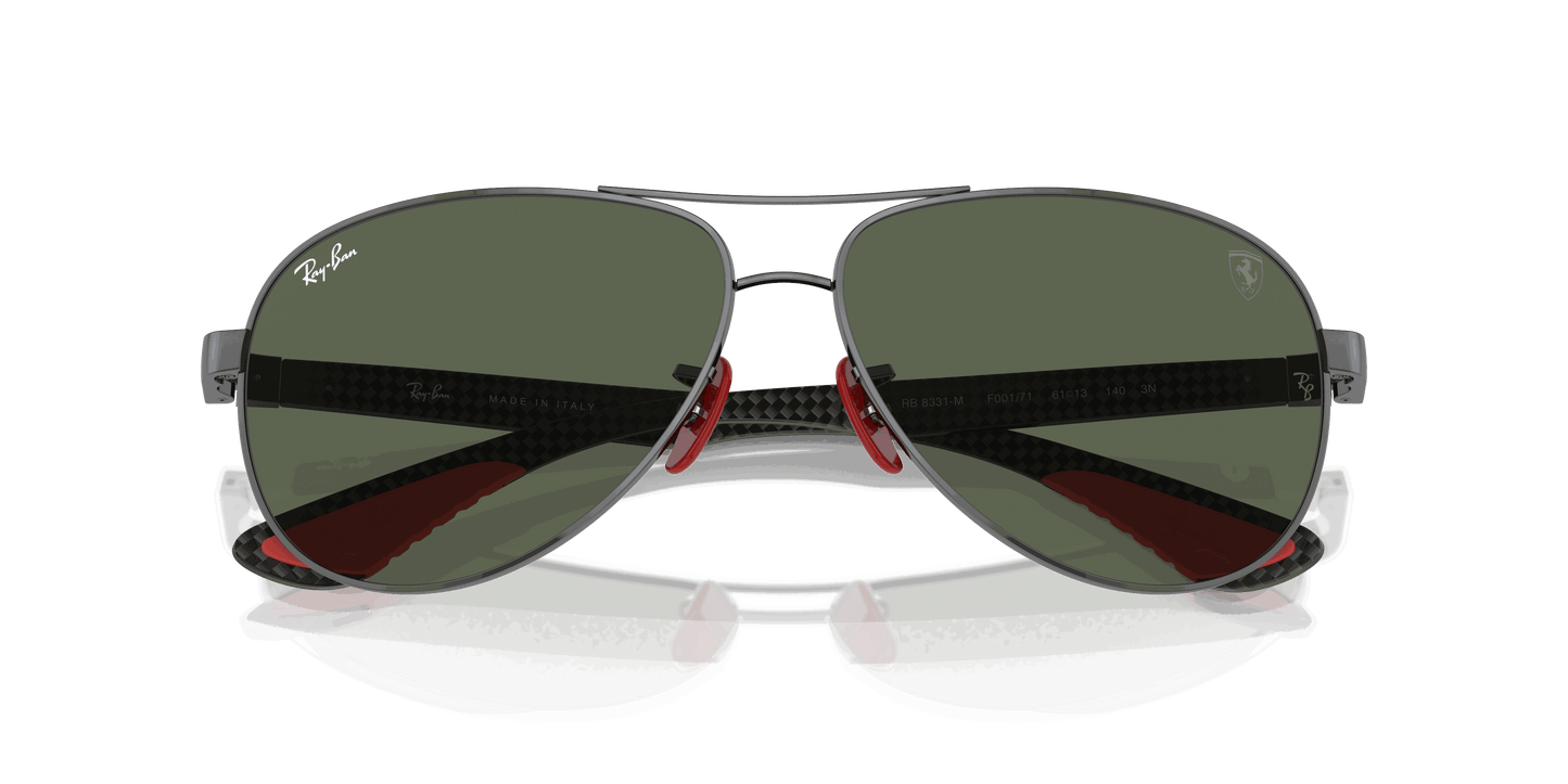 [Dark Green Lenses, Polished Gunmetal Frame]