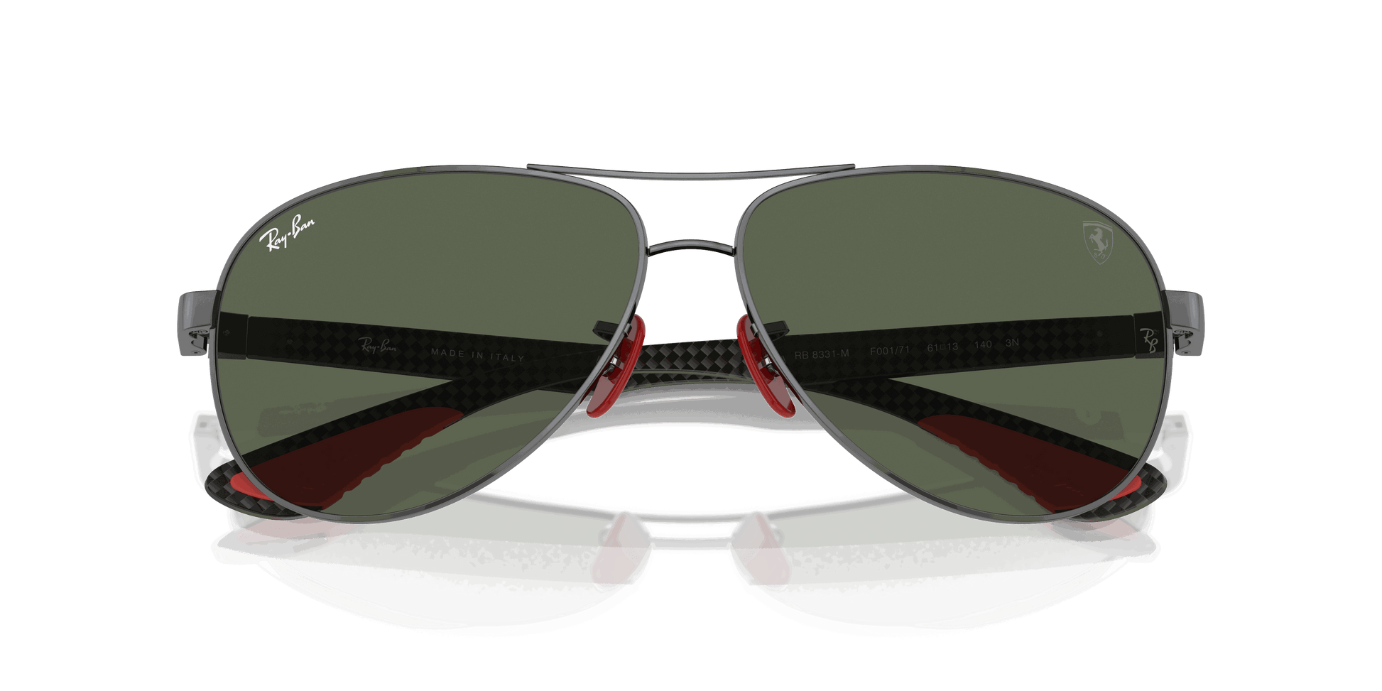 [Dark Green Lenses, Polished Gunmetal Frame]