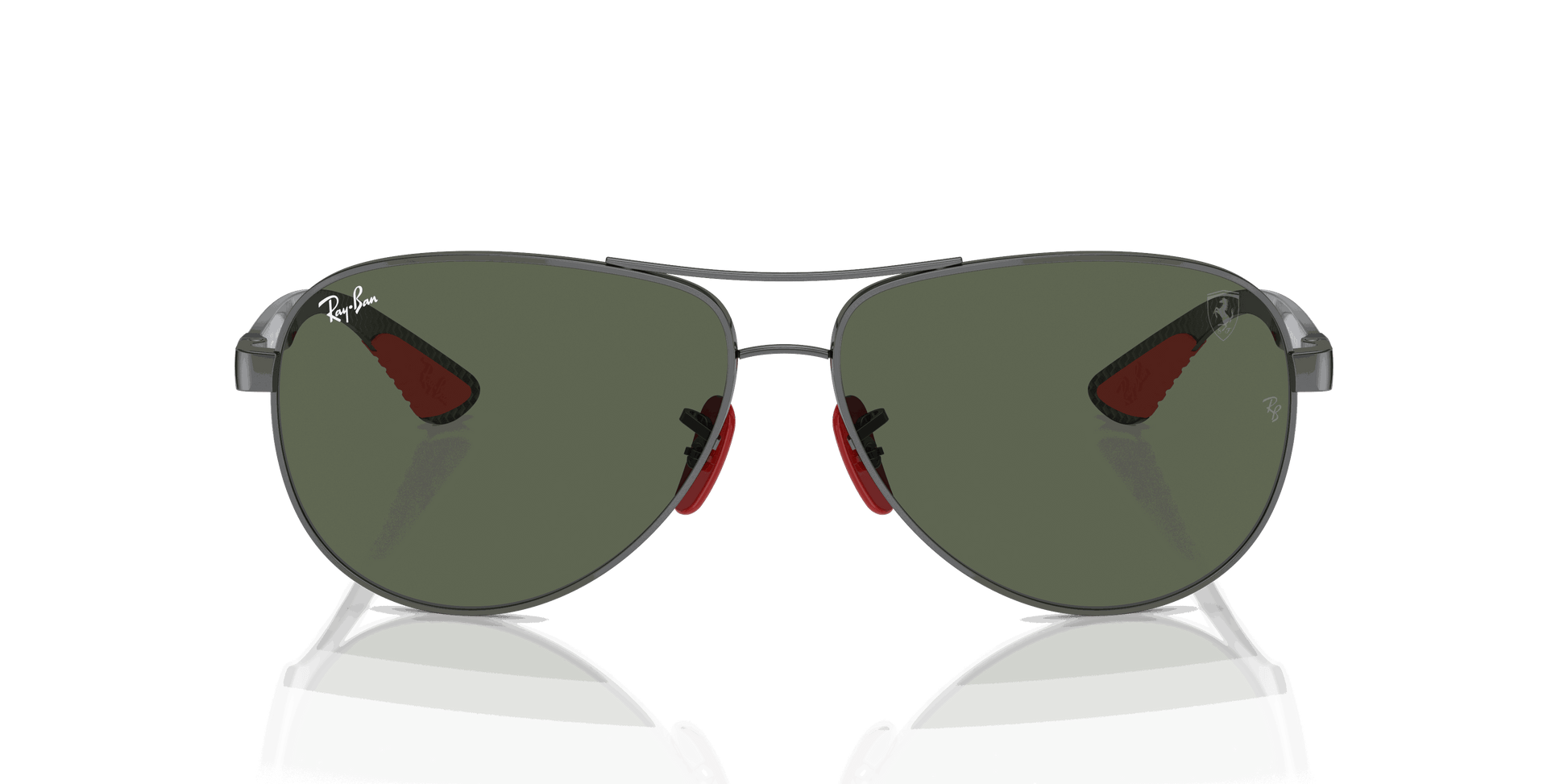 [Dark Green Lenses, Polished Gunmetal Frame]