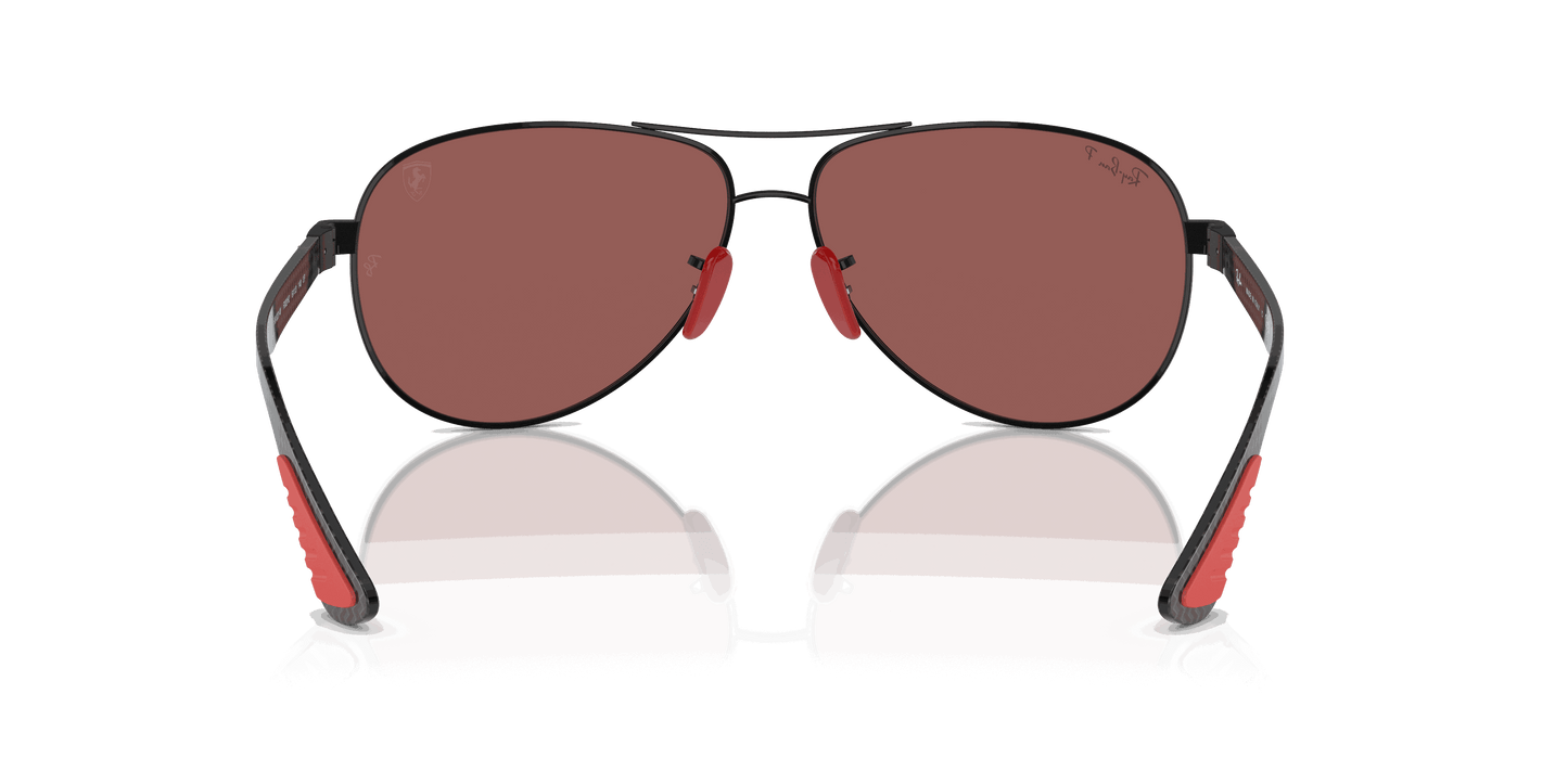 [Purple/Silver Lenses, Polished Black Frame]