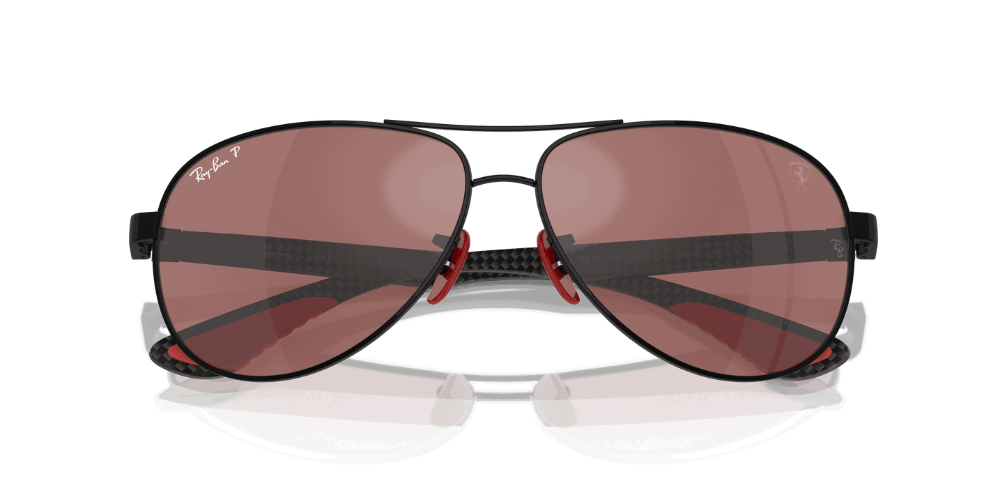 [Purple/Silver Lenses, Polished Black Frame]