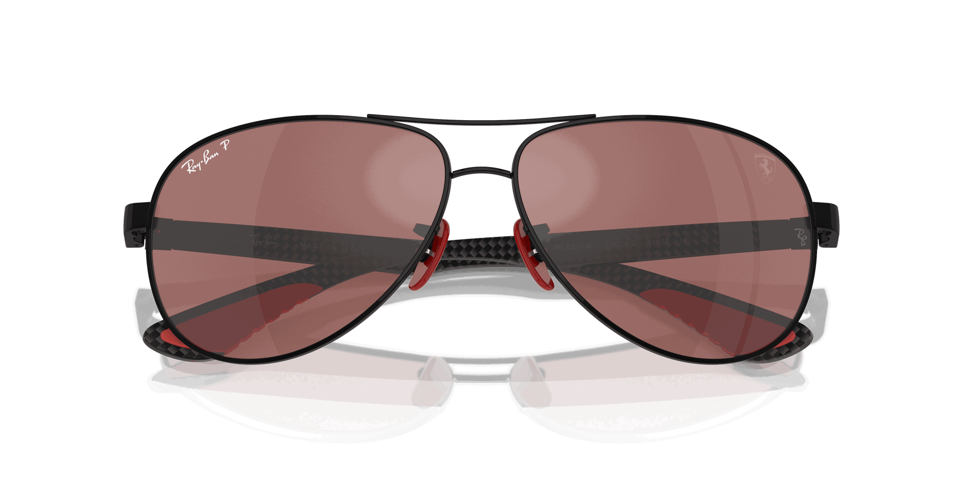 [Purple/Silver Lenses, Polished Black Frame]
