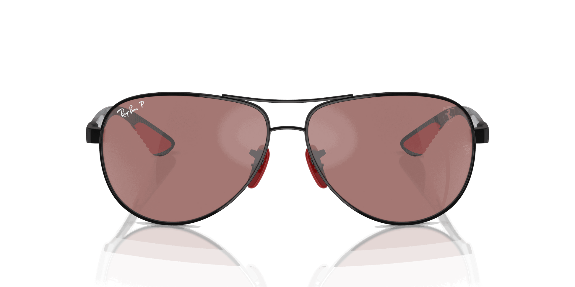 [Purple/Silver Lenses, Polished Black Frame]