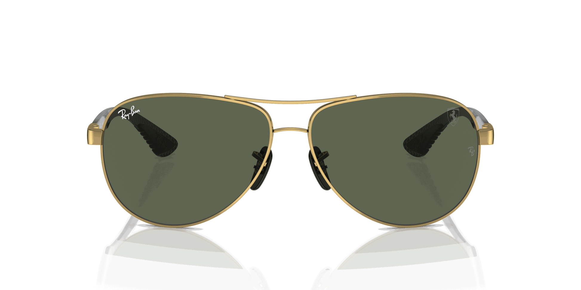 [Dark Green Lenses, Polished Arista Gold Frame]