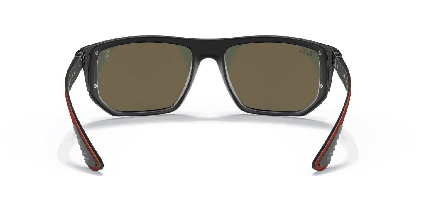 [Brown Mirror Orange Lenses, Matte Black Frame]
