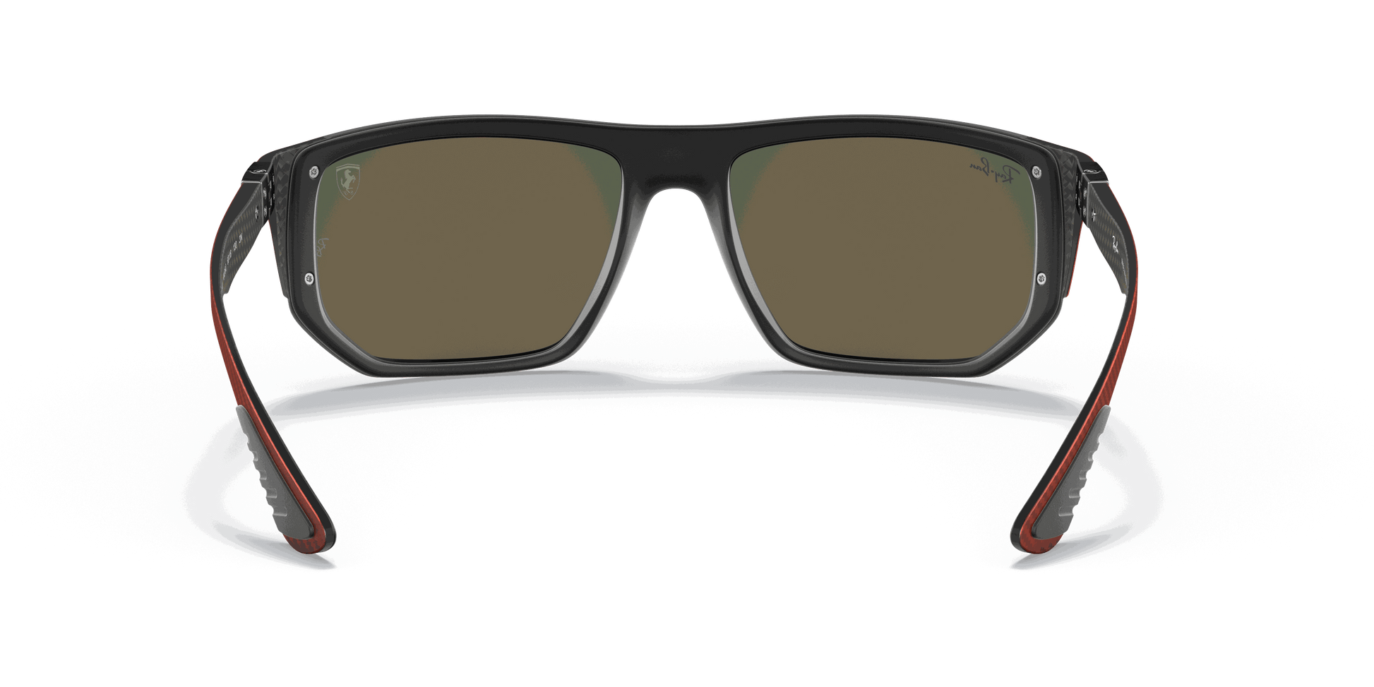 [Brown Mirror Orange Lenses, Matte Black Frame]