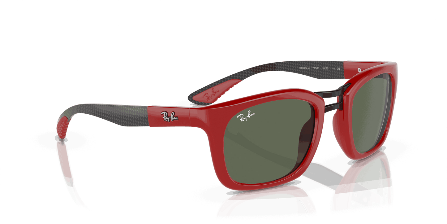 [Dark Green Lenses, Polished Red Frame]