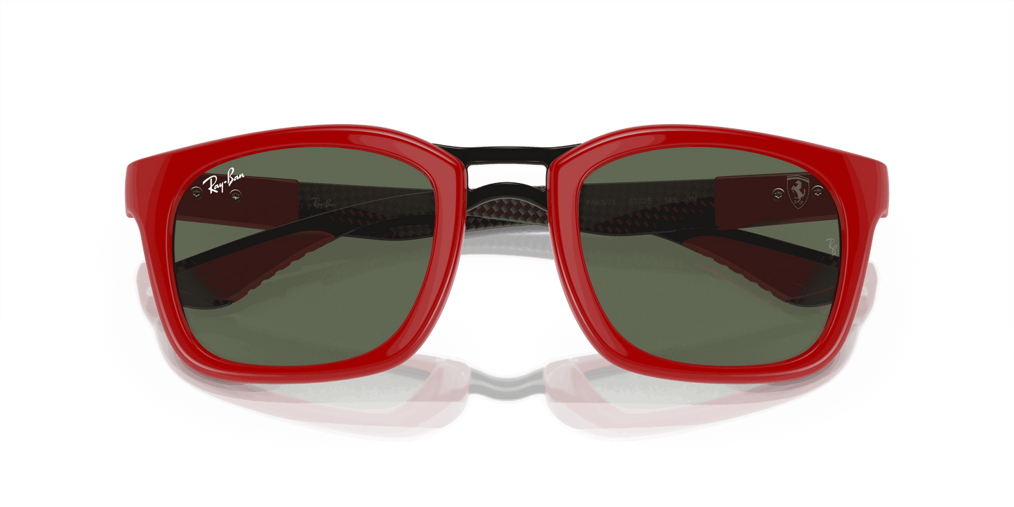 [Dark Green Lenses, Polished Red Frame]