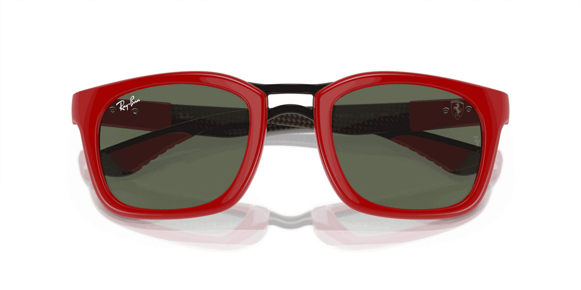 [Dark Green Lenses, Polished Red Frame]