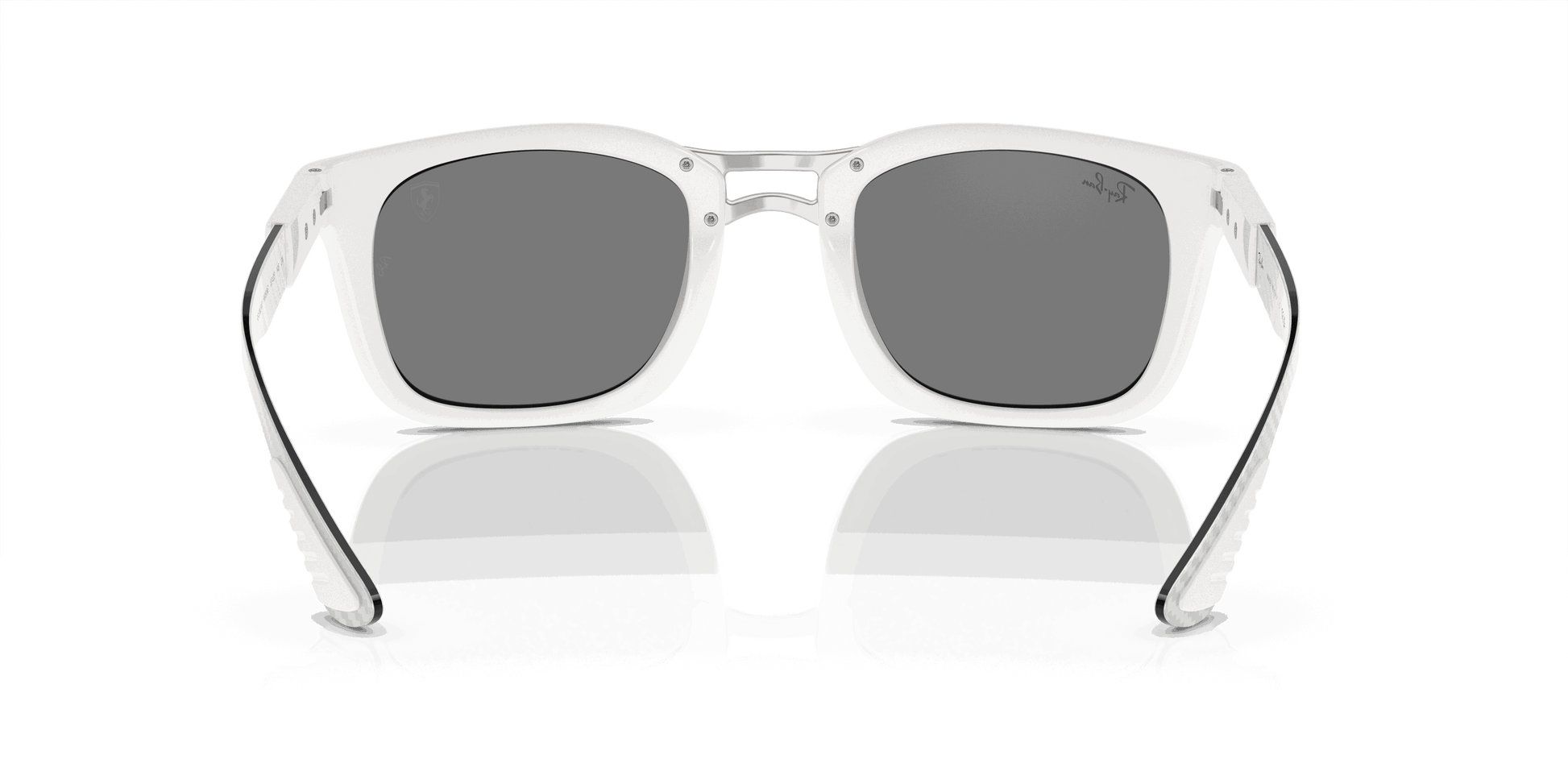 [Silver/Grey Lenses, Polished White Frame]