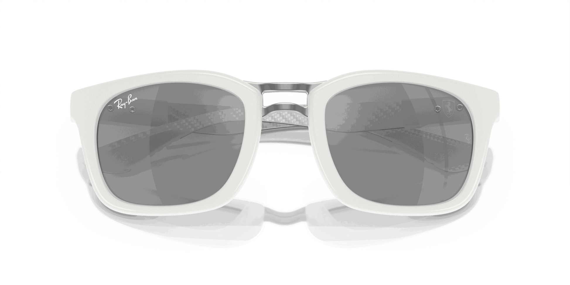 [Silver/Grey Lenses, Polished White Frame]