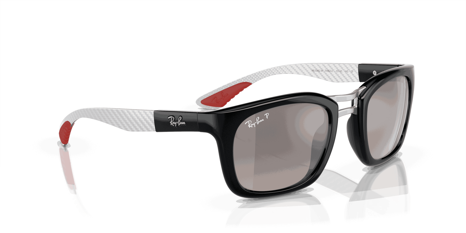 [Grey Lenses, Polished Black Frame]