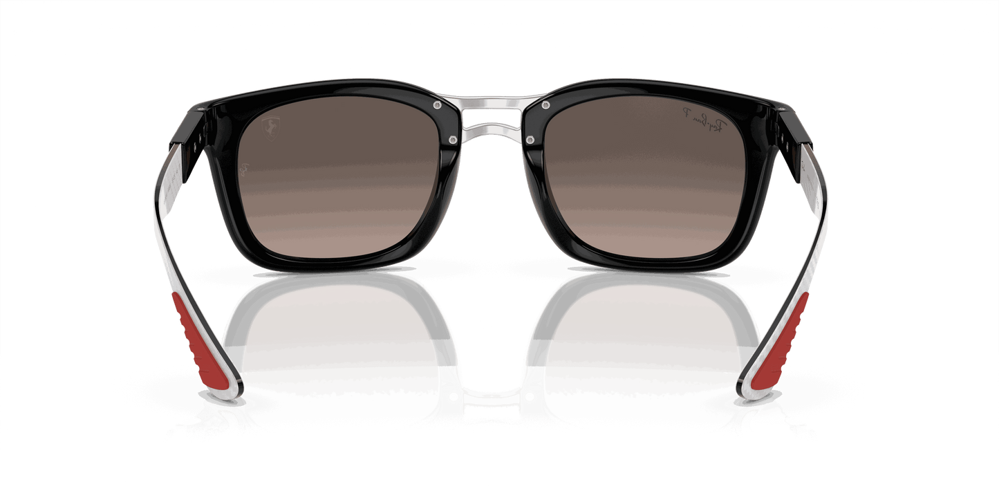 [Grey Lenses, Polished Black Frame]