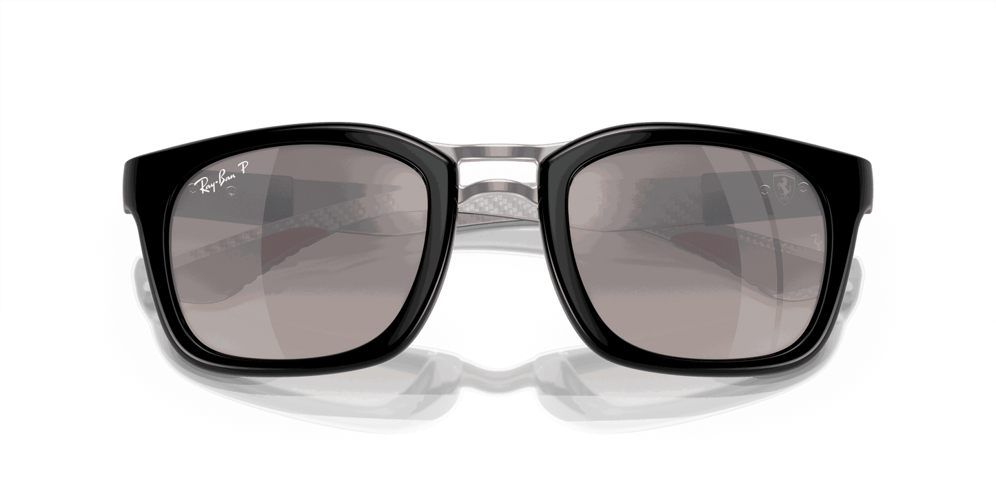 [Grey Lenses, Polished Black Frame]