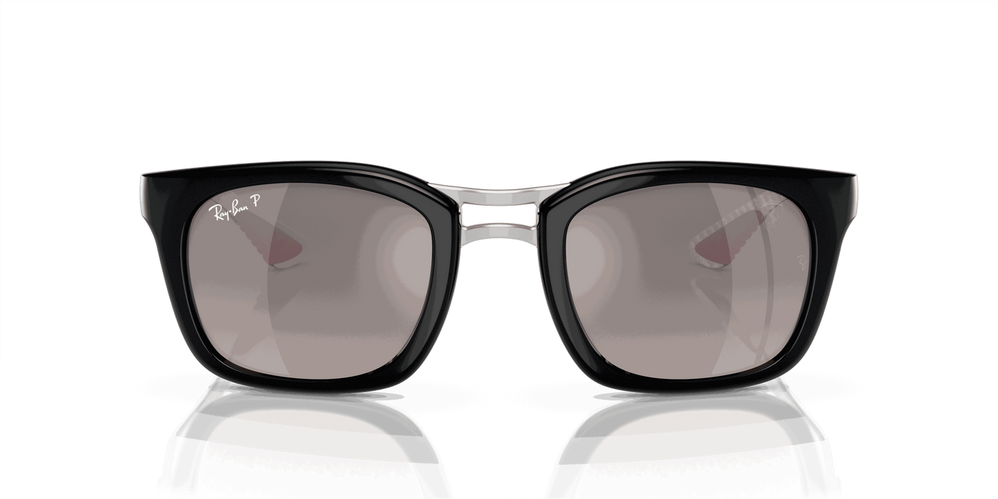 [Grey Lenses, Polished Black Frame]