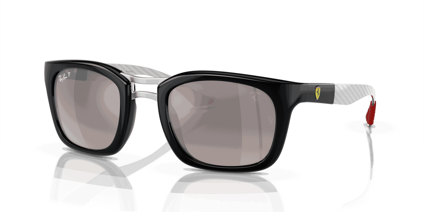 [Grey Lenses, Polished Black Frame]