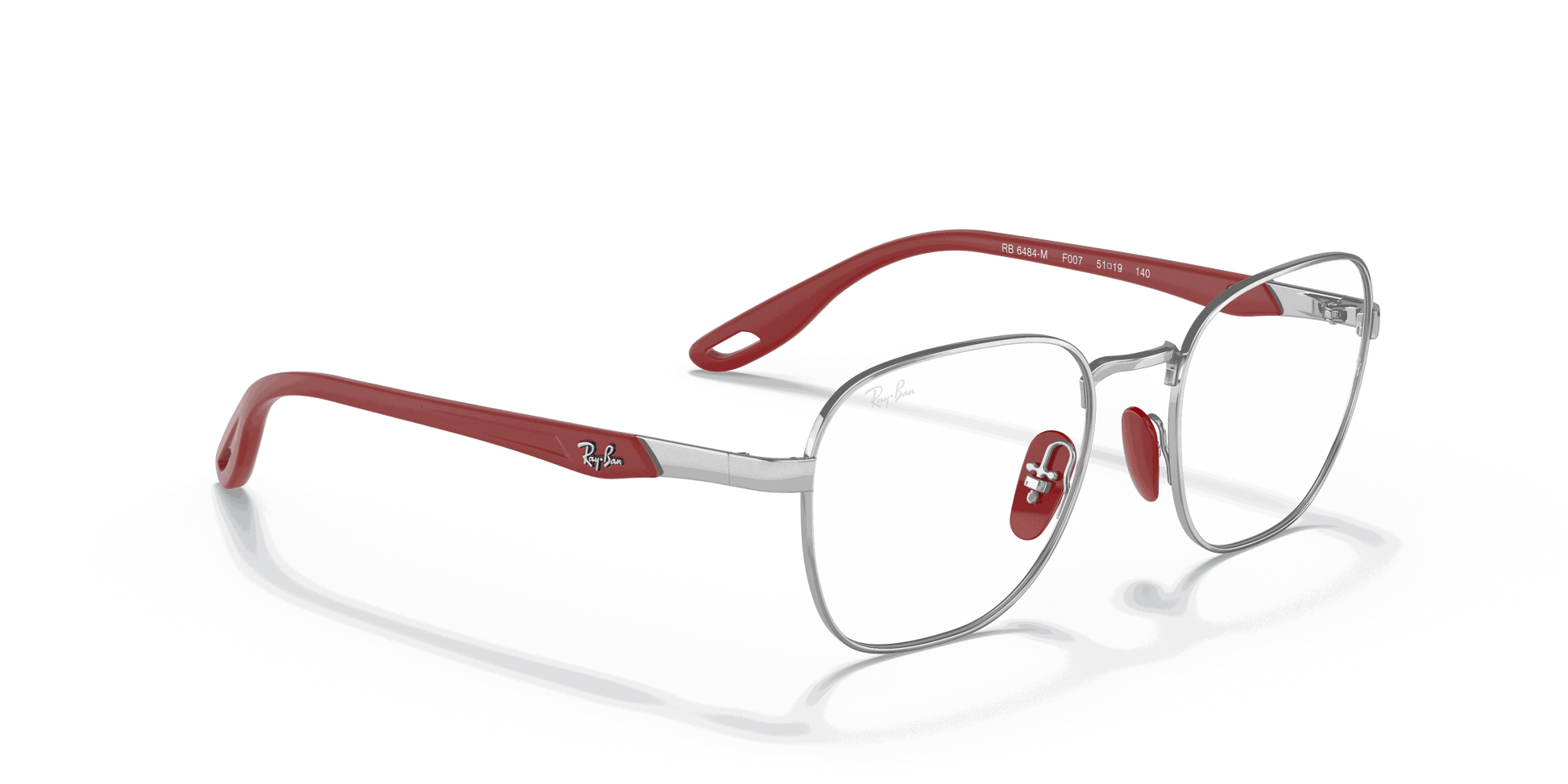 [Clear Lenses, Polished Silver Frame]