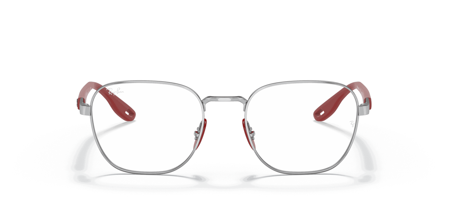[Clear Lenses, Polished Silver Frame]