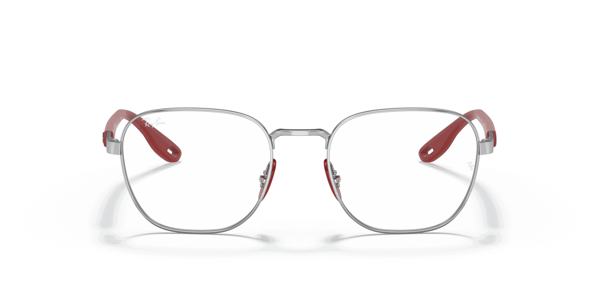 [Clear Lenses, Polished Silver Frame]