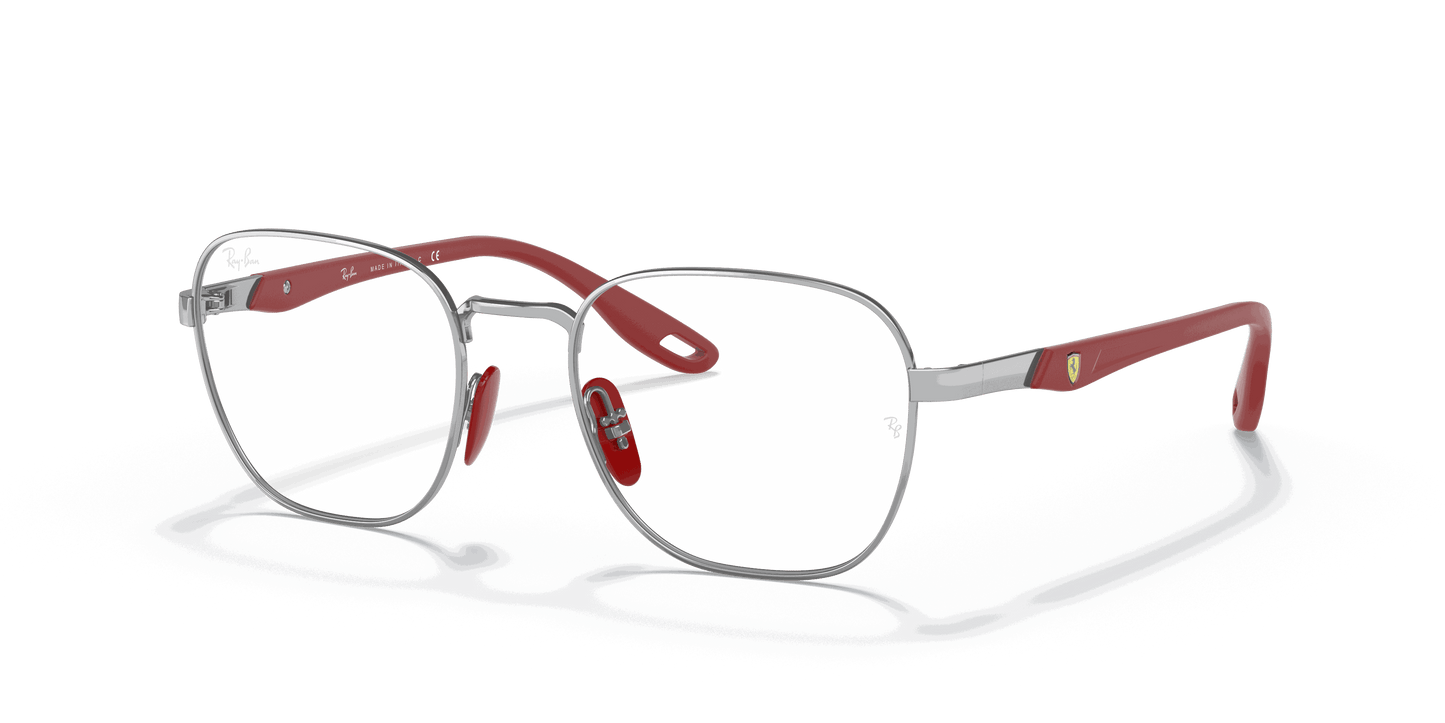 [Clear Lenses, Polished Silver Frame]