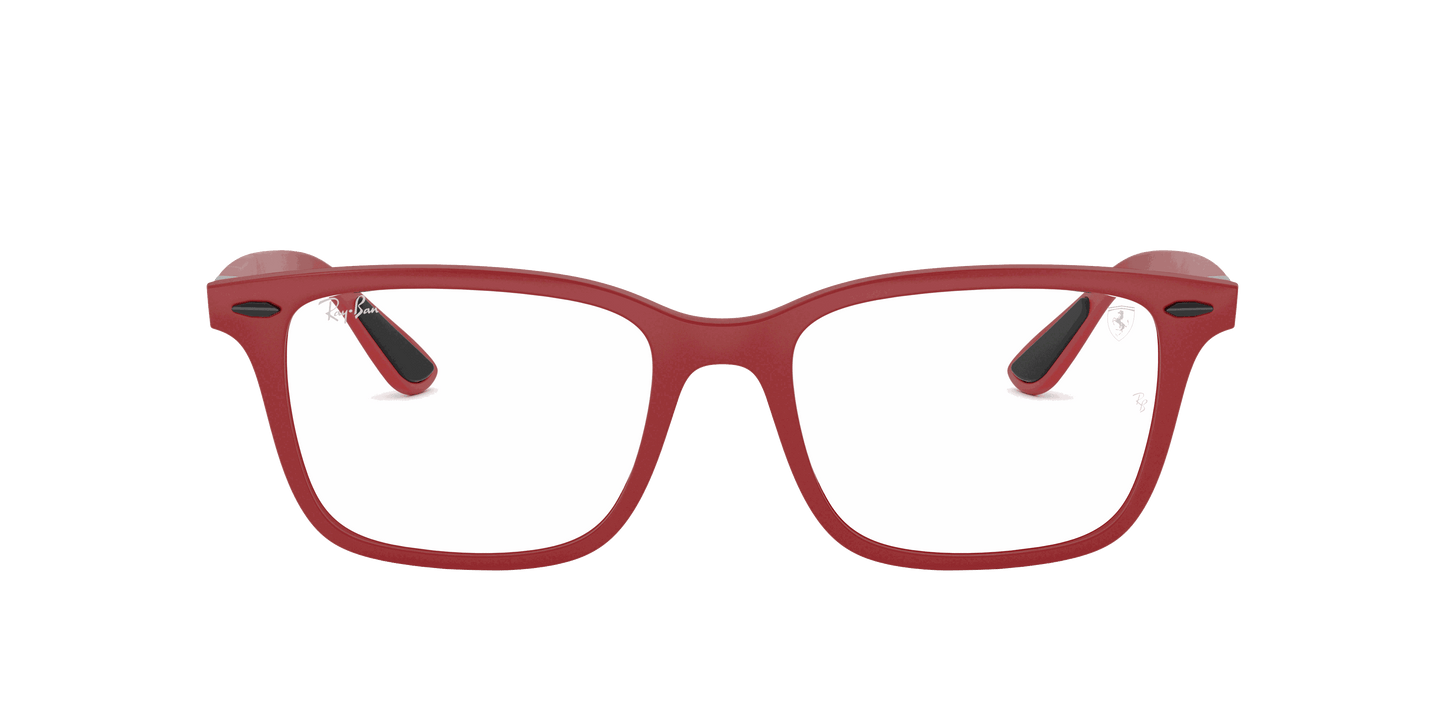 [Clear Lenses, Matte Red Frame]