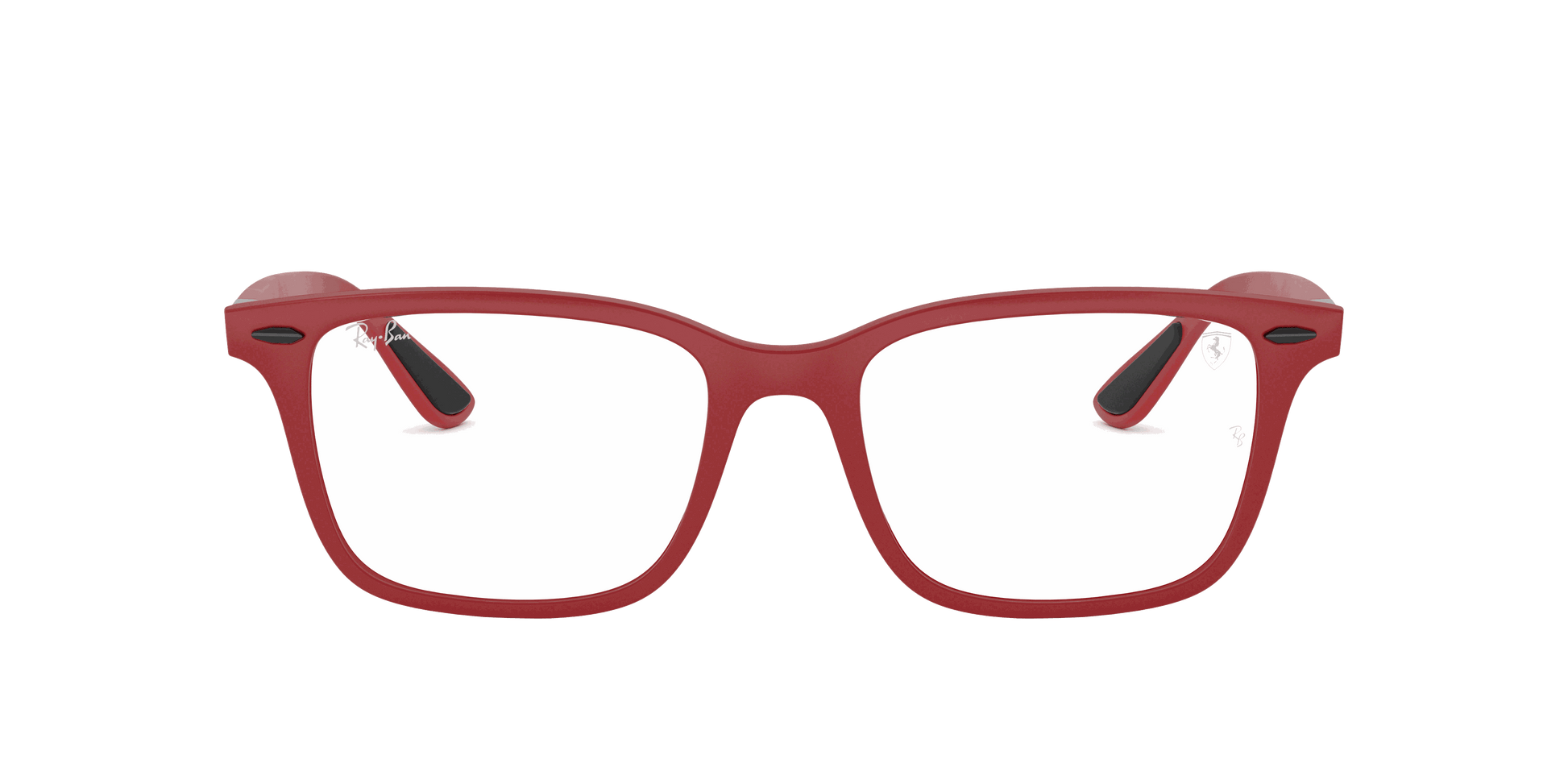 [Clear Lenses, Matte Red Frame]