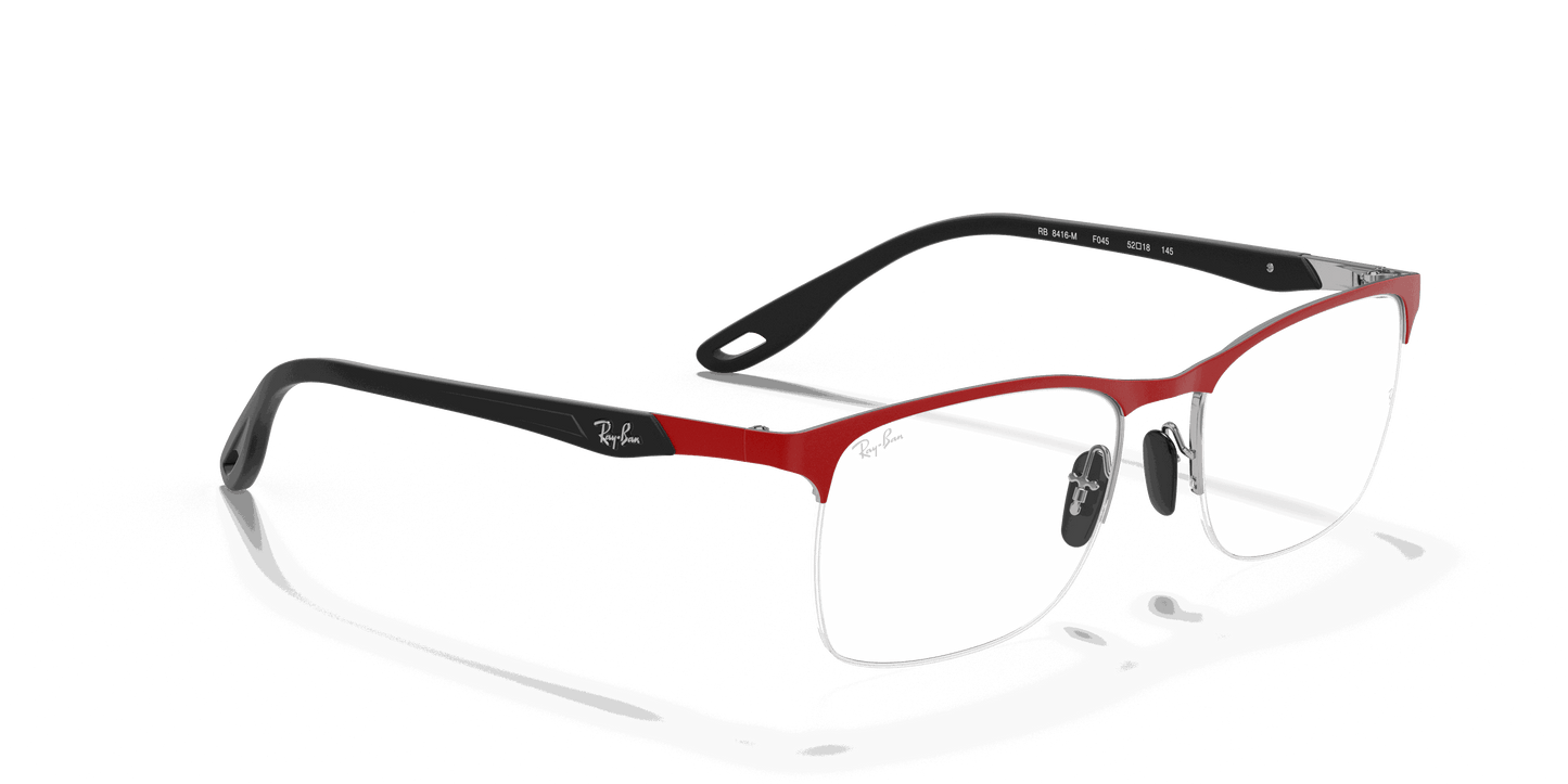 [Clear Lenses, Matte Red Frame]