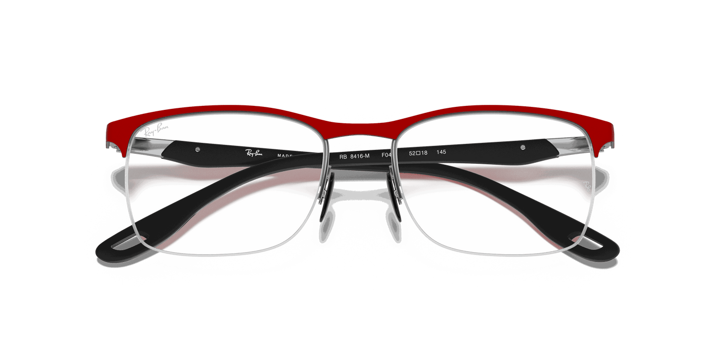 [Clear Lenses, Matte Red Frame]