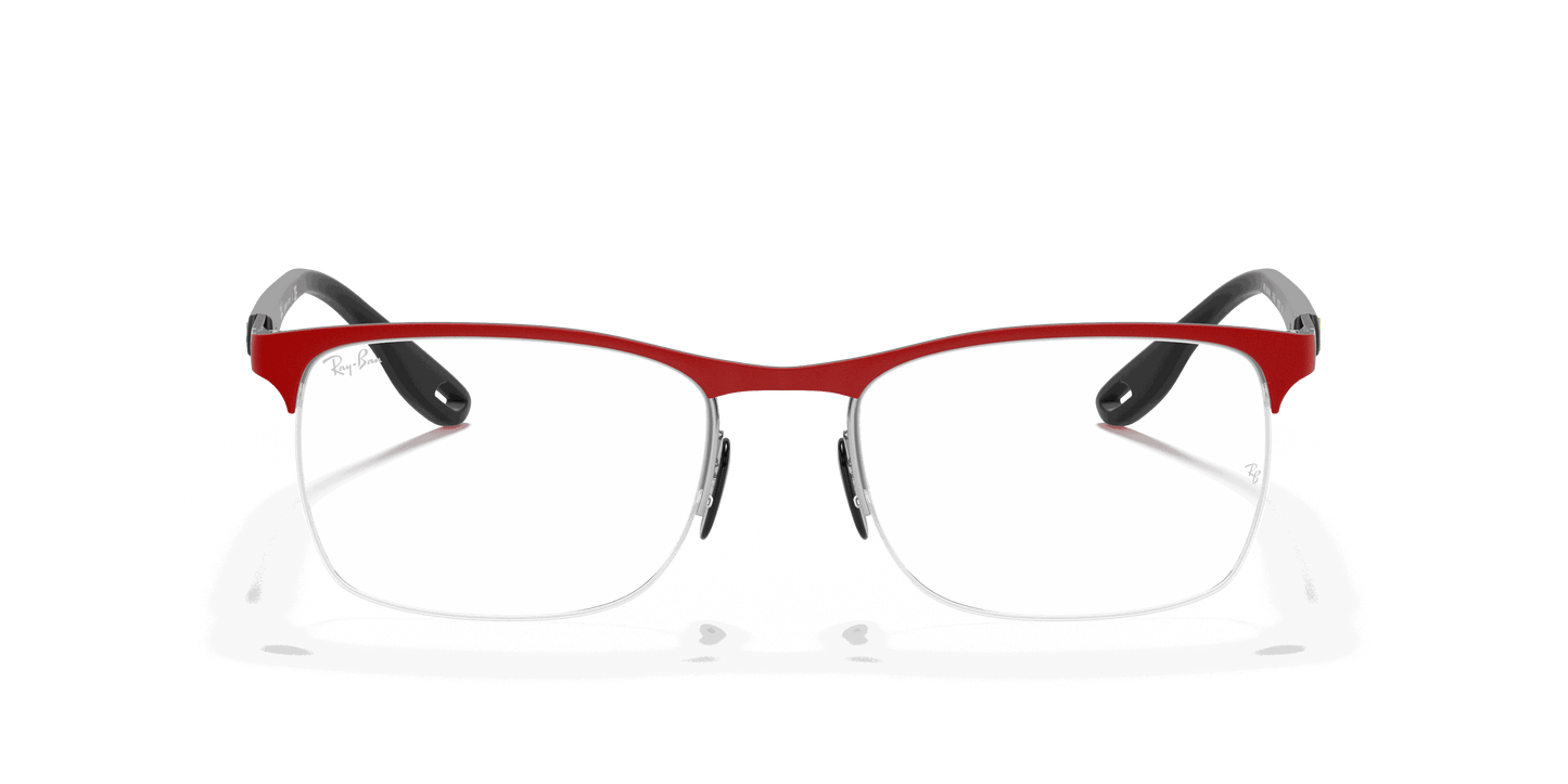 [Clear Lenses, Matte Red Frame]