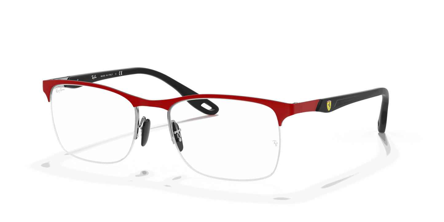[Clear Lenses, Matte Red Frame]