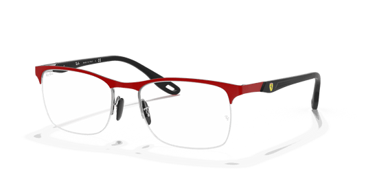 [Clear Lenses, Matte Red Frame]
