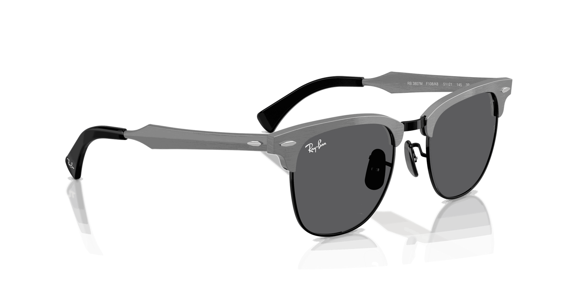 [Polarized Dark Grey Lenses, Matte Brushed Grey On Black Frame]