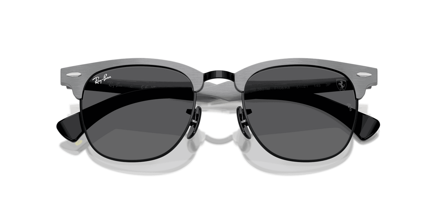 [Polarized Dark Grey Lenses, Matte Brushed Grey On Black Frame]