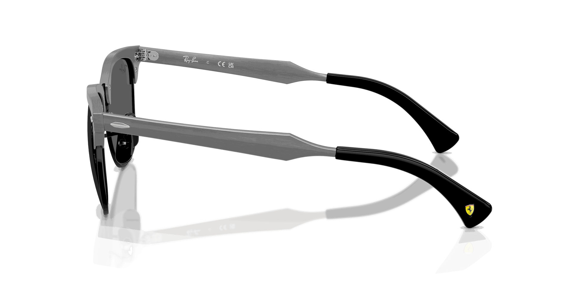 [Polarized Dark Grey Lenses, Matte Brushed Grey On Black Frame]