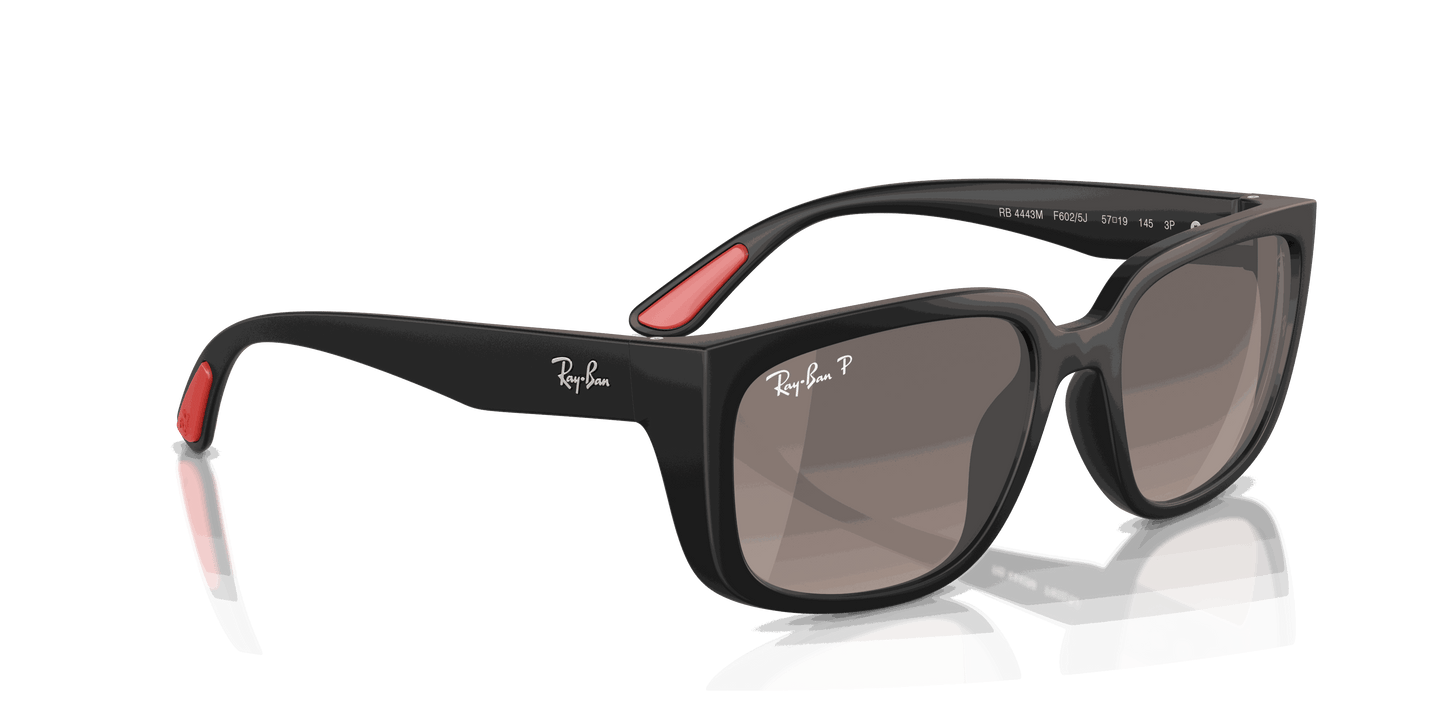 [Grey Mirror Polar Lenses, Matte Black Frame]
