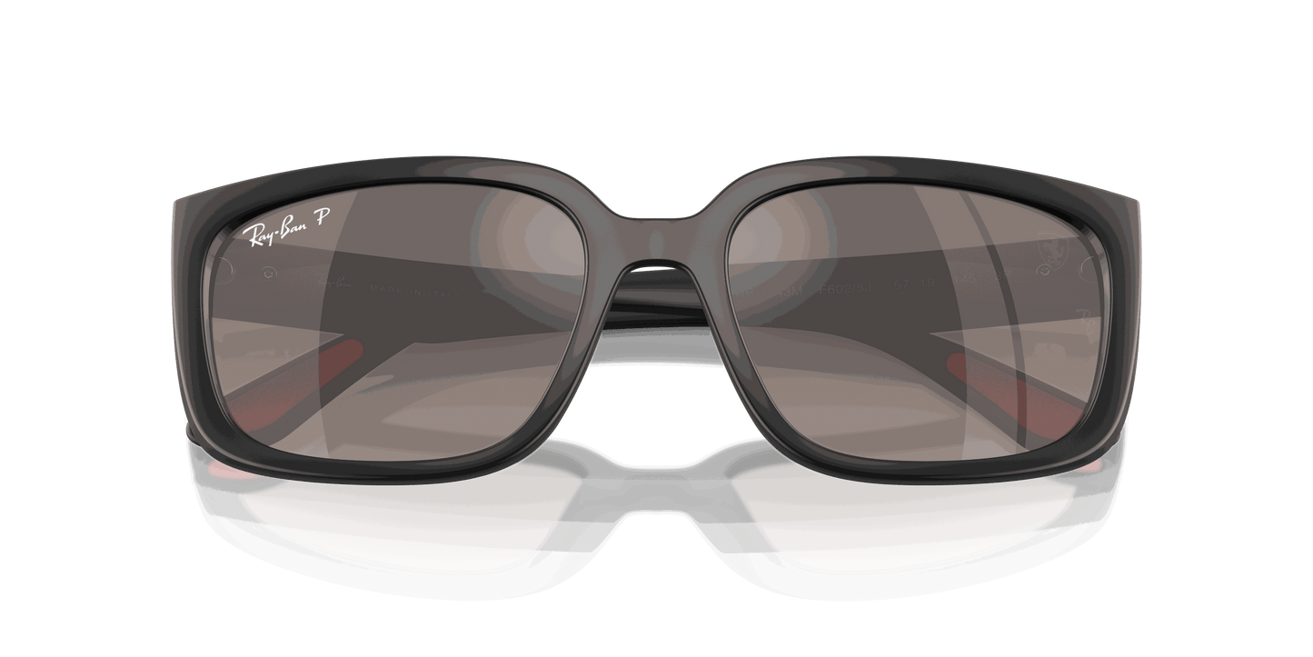 [Grey Mirror Polar Lenses, Matte Black Frame]