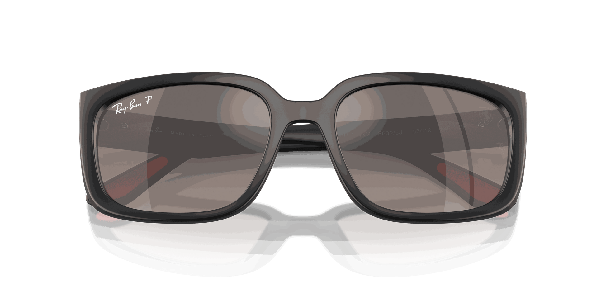 [Grey Mirror Polar Lenses, Matte Black Frame]