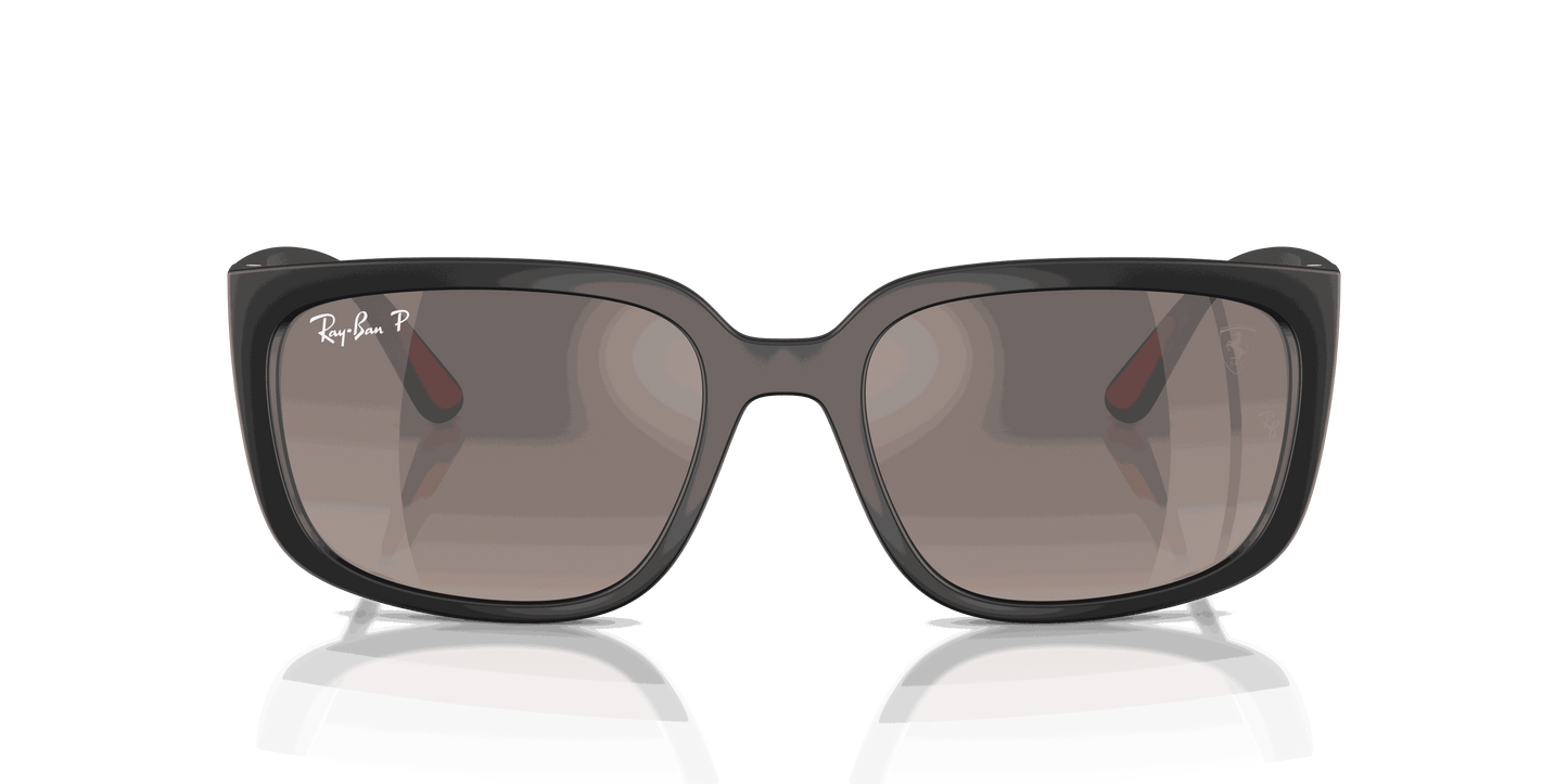 [Grey Mirror Polar Lenses, Matte Black Frame]