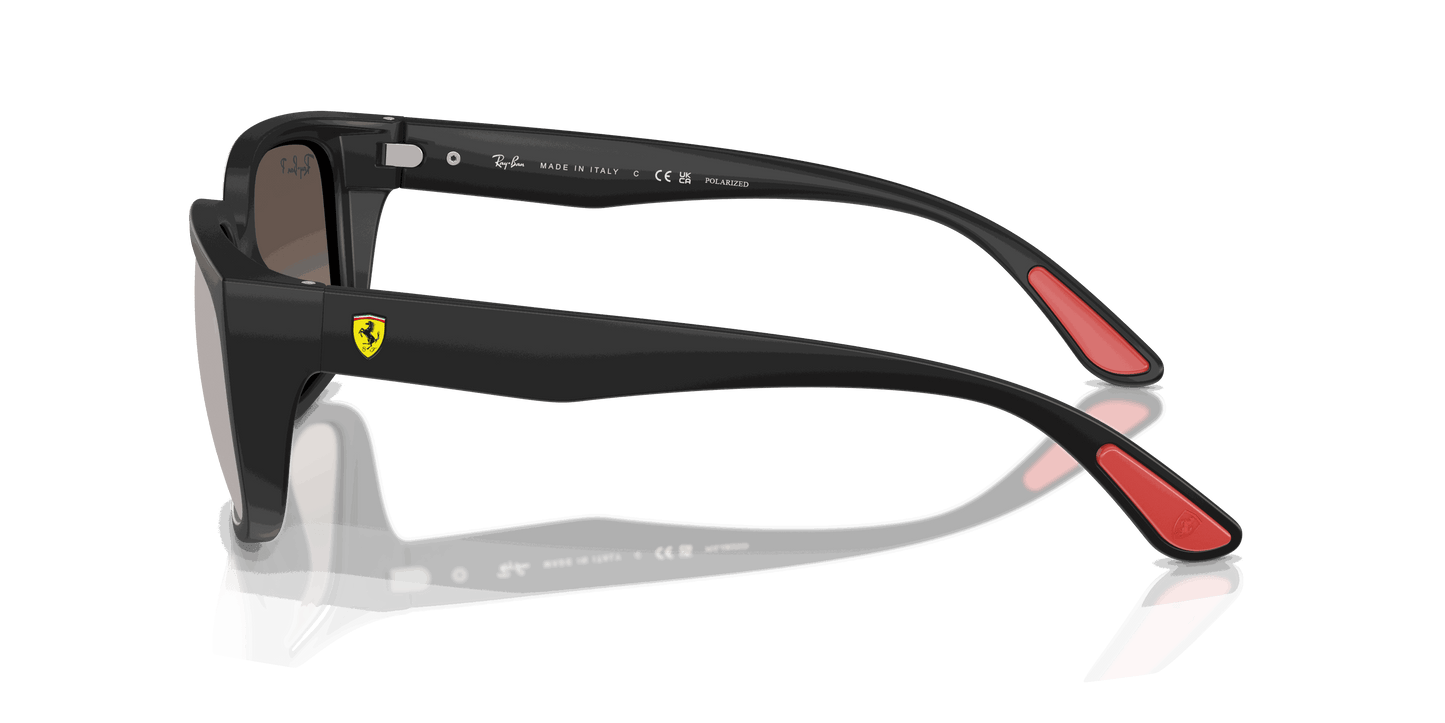 [Grey Mirror Polar Lenses, Matte Black Frame]