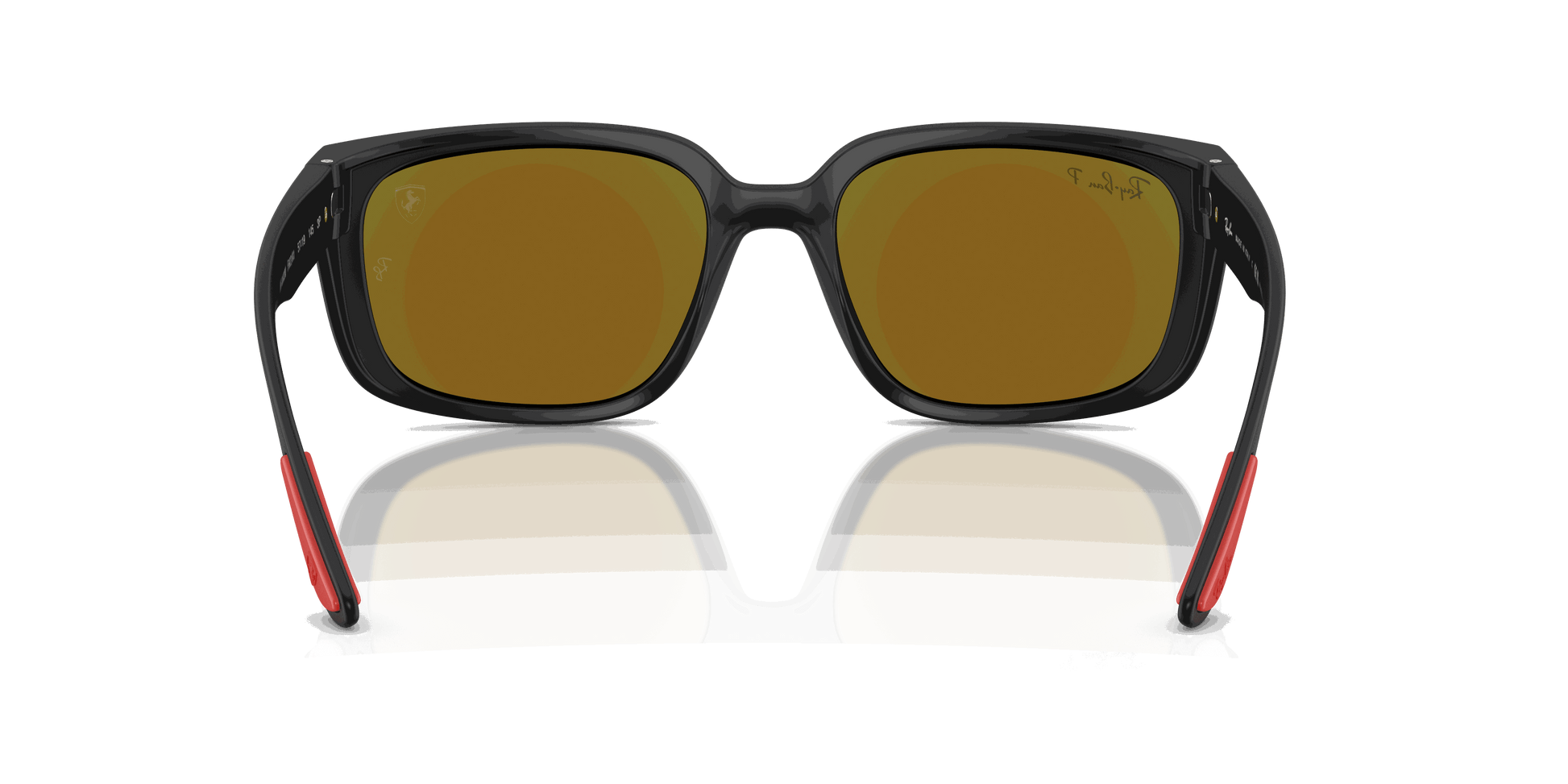 [Green Mirror Blue Polar Lenses, Matte Black Frame]