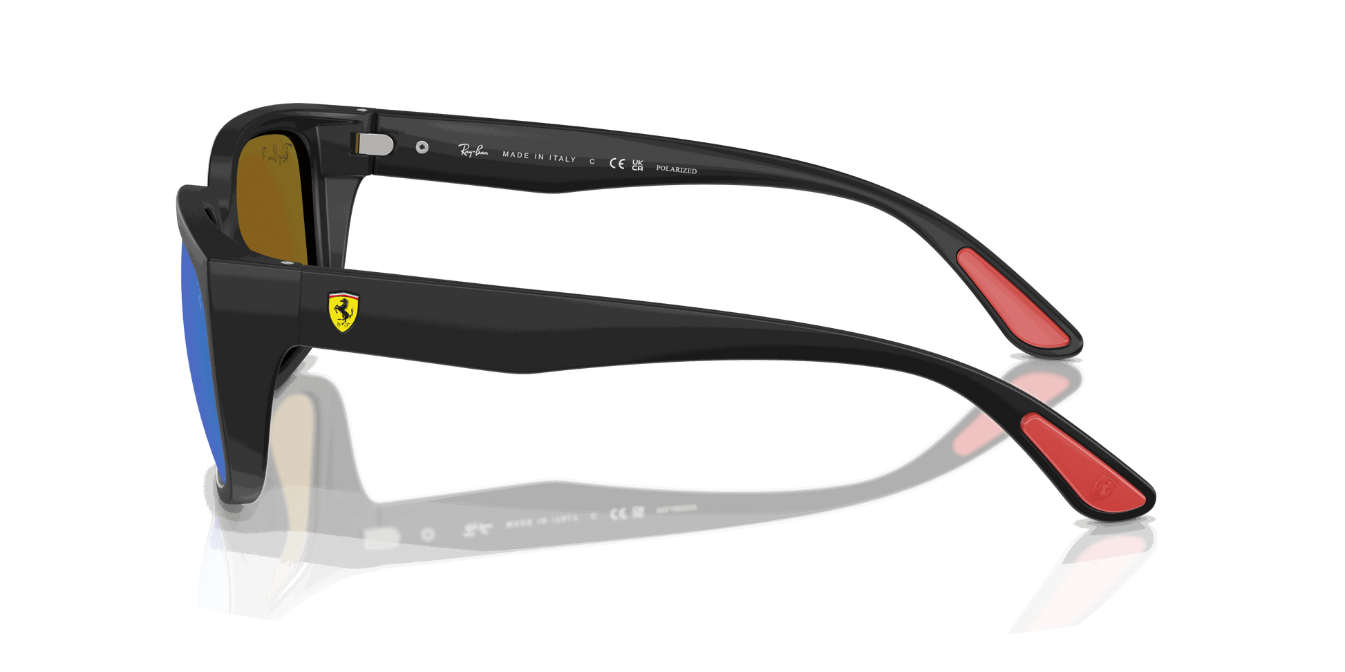 [Green Mirror Blue Polar Lenses, Matte Black Frame]
