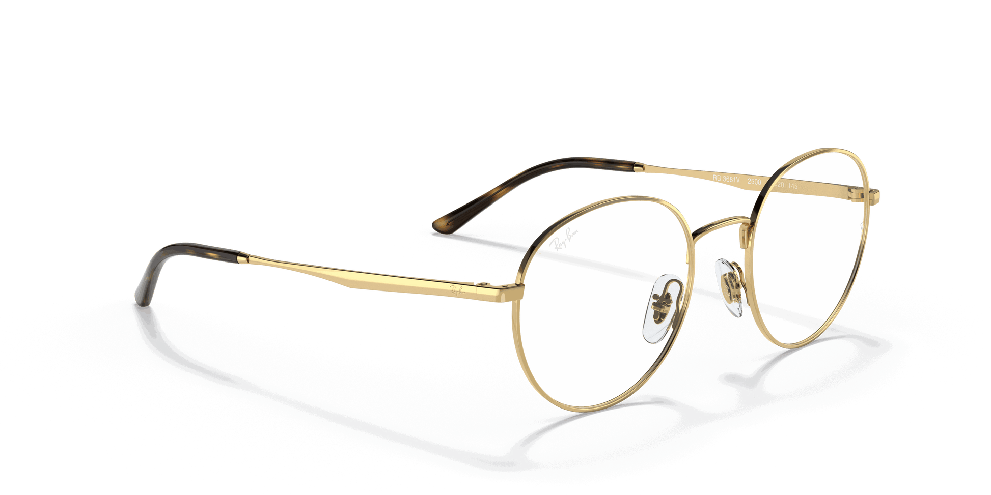 [Clear Lenses, Polished Arista Gold Frame]