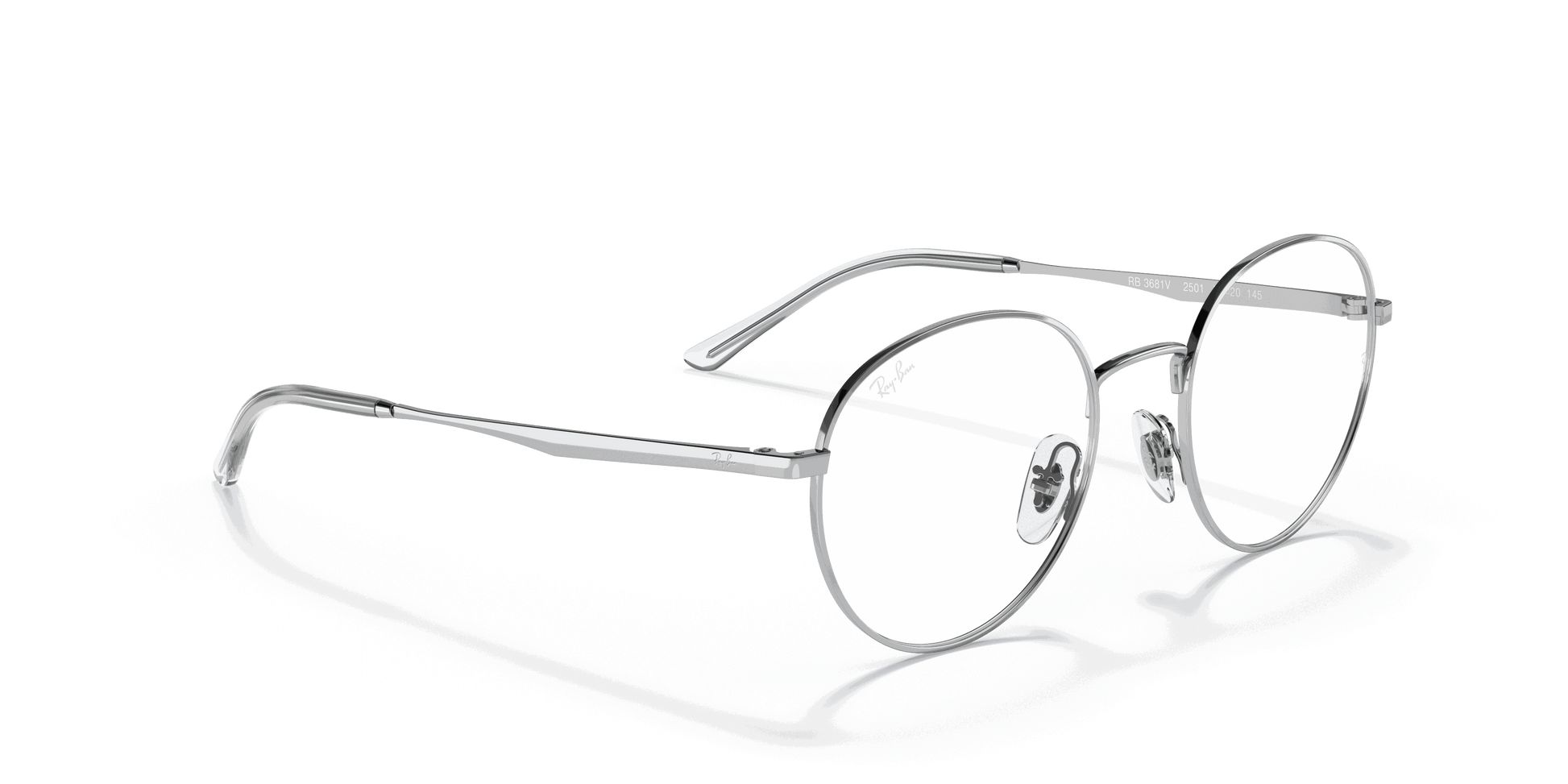 [Clear Lenses, Polished Silver Frame]
